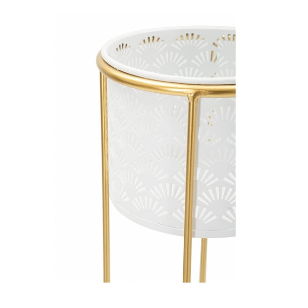 Metallist lillealused 2 tk komplektis ø 17 cm (kõrgus 46 cm) Whity - Mauro Ferretti-image-4