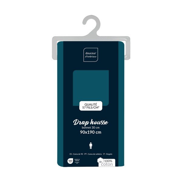 Puuvillane lina bensiinivärvis 90x190 cm Lina - douceur d'intérieur-image-2