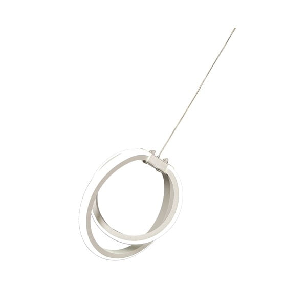 Valge metallist LED rippvalgusti ø 25 cm Sezen - Squid Lighting-image-3