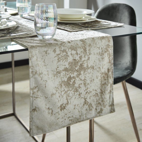 Lauajooksja 180x33 cm Crushed Velvet - Catherine Lansfield-image-1