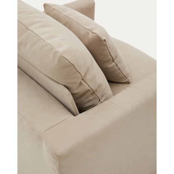 Beež tugitoolikate 92 cm Nora - Kave Home-image-1