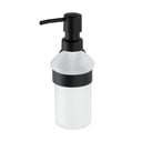 Mattmust seinale paigaldatav klaasist seebidosaator 200 ml Bosio - Wenko