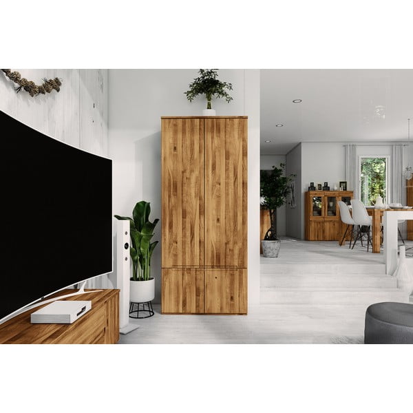 Tammepuust riidekapp 90x206 cm Vento 2 - The Beds-image-4