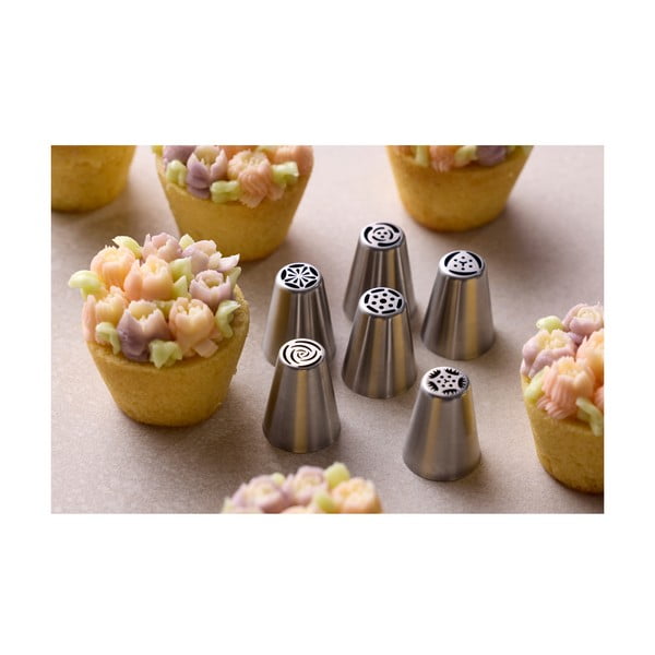 Lisaotsikud pagaritoodete kaunistamiseks, 7 tk Flower - Blomsterbergs-image-2