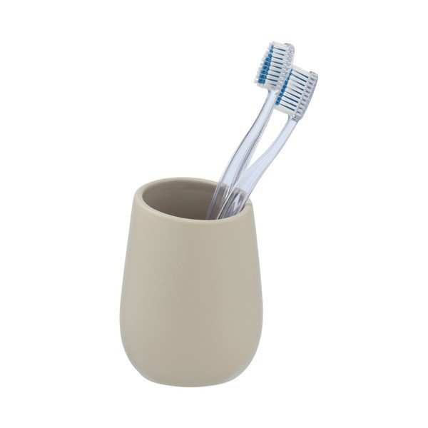 Beež keraamiline tass hambaharjade jaoks Badi - Wenko-image-2