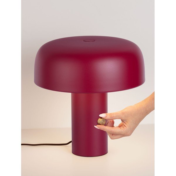 Burgundiapunane metallist LED-laualamp hämardatava reguleerimisega (kõrgus 31 cm) Noelia - Nova Luce-image-1