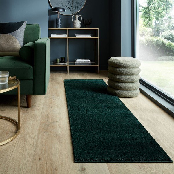 Tumeroheline taaskasutatud kiududest koridorivaip 60x230 cm Sheen - Flair Rugs-image-1