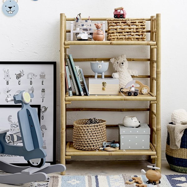 Dětská knihovna z bambusu Bloomingville Nature-image-1