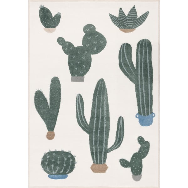 Roheline-elevandiluu värvi laste vaip 160x230 cm Cacto Malachite - FD