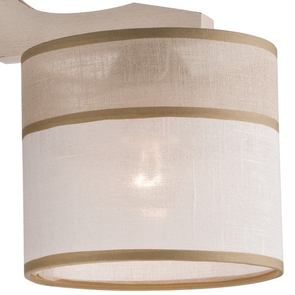 Helepruun laevalgusti tekstiilist varjuga ø 16 cm Andrea - LAMKUR-image-4