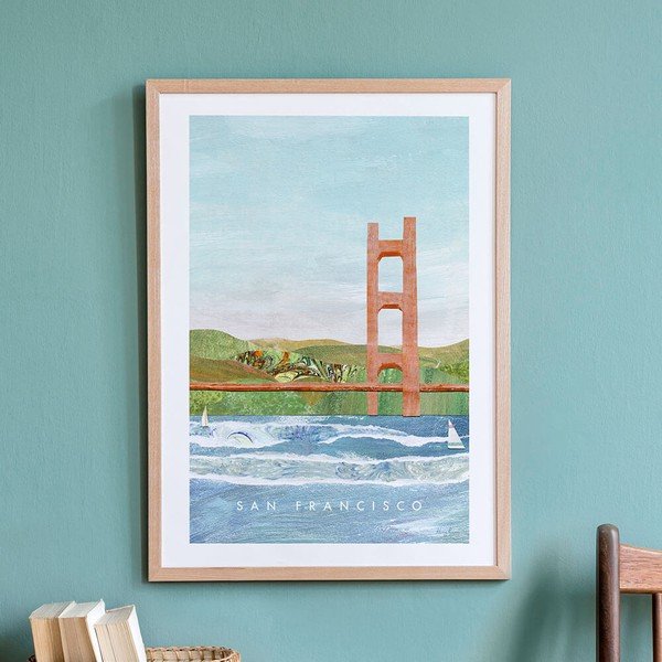 Plakat II, 30 x 40 cm San Francisco - Travelposter-image-2