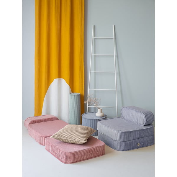 Sinine velvetist laste tugitool Flip - Wigiwama-image-1