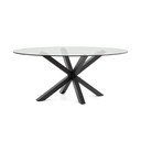 Söögilaud klaasist pealispinnaga 100x200 cm Argo - Kave Home