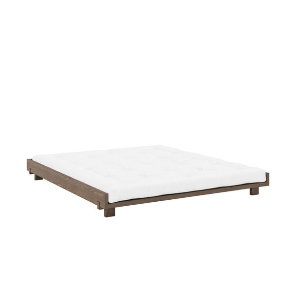 Pruun kaheinimesevoodi männipuidust liistudega 180×200 cm Social – Karup Design-image-3