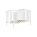 Valge männipuidust võrevoodi 60x120 cm DINO - Vipack