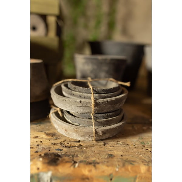 Taimede alus komplektis 3 tk terrakotta ø 10 cm – Esschert Design-image-3