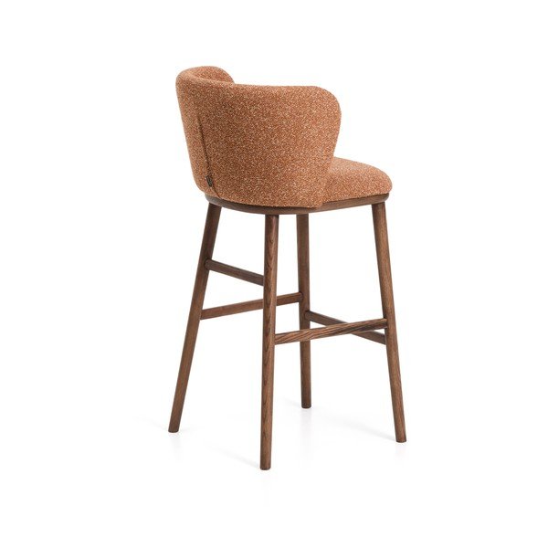 Terrakota värvi polsterdatud baaritool (istme kõrgus 75 cm) Ciselia - Kave Home-image-3