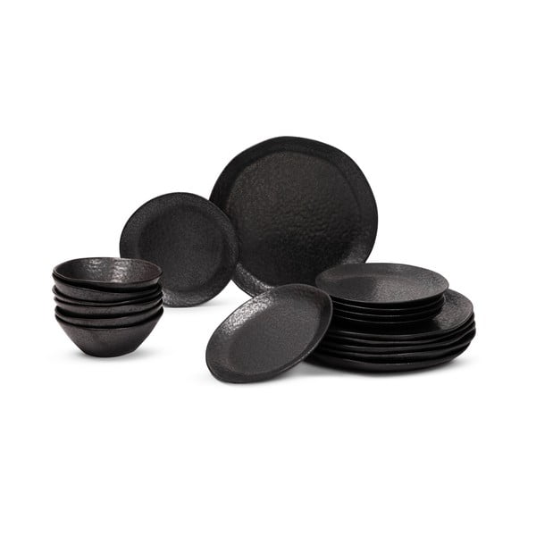 Kivist söögikomplekt 18 tk Dark Moon – Bonami Selection
