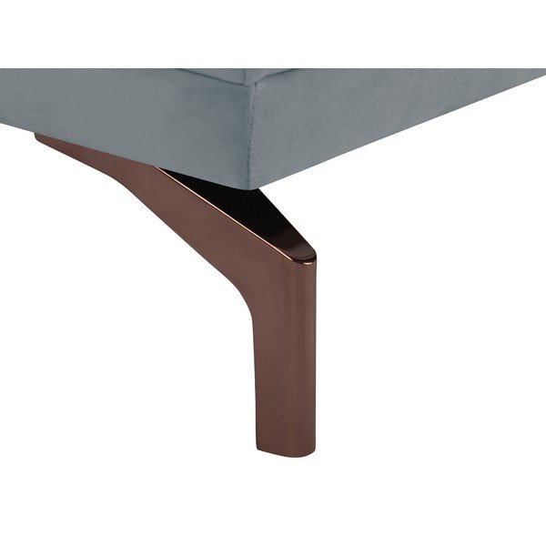 Šedá trojmístná pohovka s podnožím ve zlaté barvě Windsor & Co Sofas Jupiter-image-4