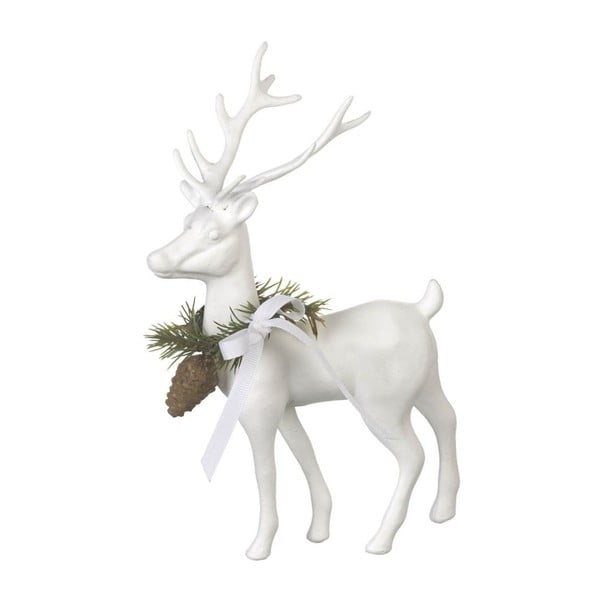 Dekorace Reindeer White, 20x14x6,5 cm