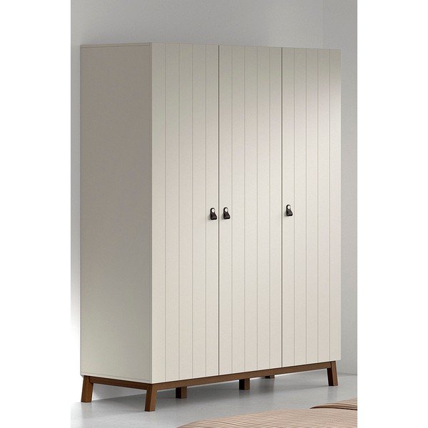 Beež laste riidekapp 149x196x58 cm Sezane - Vipack-image-1