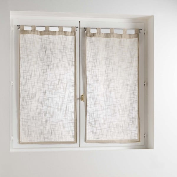 Pruunid kardinad 2 tk komplektis 60x90 cm Haltona - douceur d'intérieur