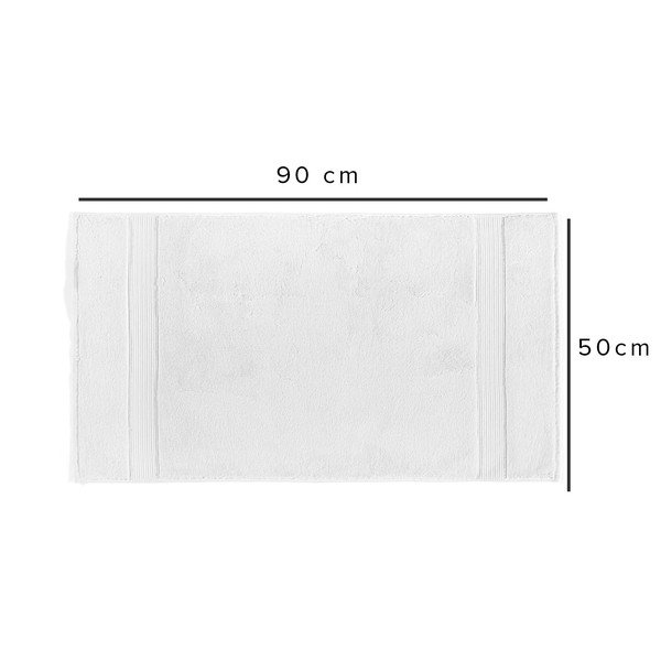 Valge puuvillane rätik 90x50 cm Chicago - Foutastic-image-2