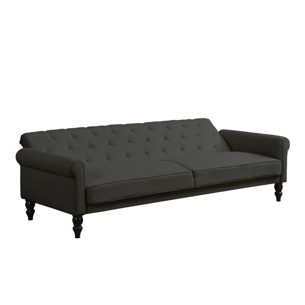 Antratsiitvärvi lamav/kokkupandav diivan 222 cm Tyne - Støraa-image-3