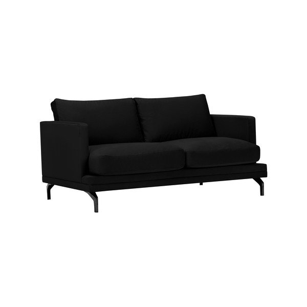 Černá pohovka s podnožím v černé barvě Windsor & Co Sofas Jupiter-image-1