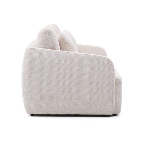 Kreem šenillist diivanvoodi 225 cm Laira - Kave Home-image-3