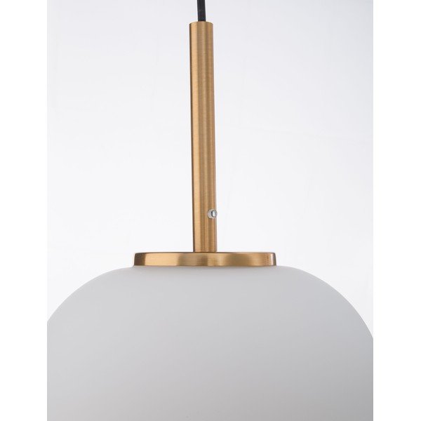 Valge/messingvärvi klaasist ripplamp ø 22 cm Lato - Nova Luce-image-2
