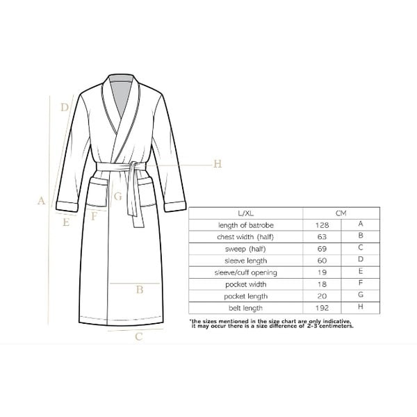 Hall plüüsist hommikumantel , L/XL Cozy - Tiseco Home Studio-image-1