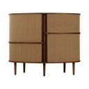 Pruun tammespoonist lükandustega kummut 120x100x50 cm Audacious - UMAGE