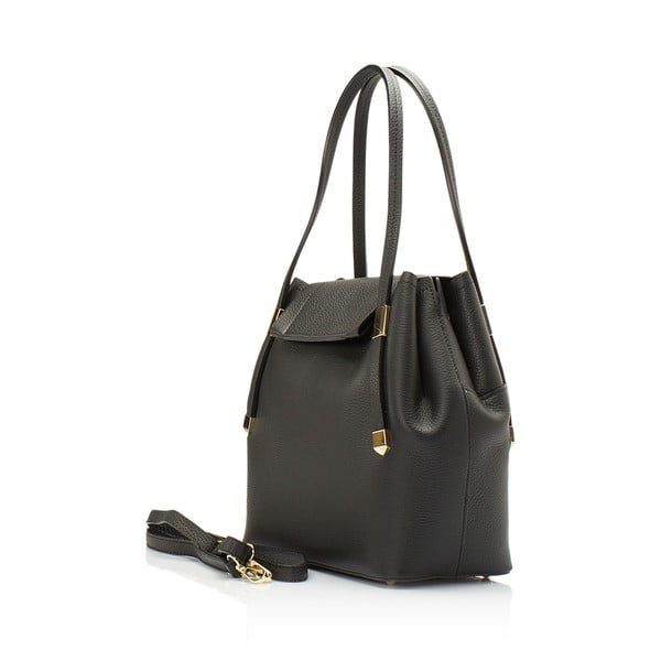 Kožená kabelka Lisa Minardi 5133 Black-image-2
