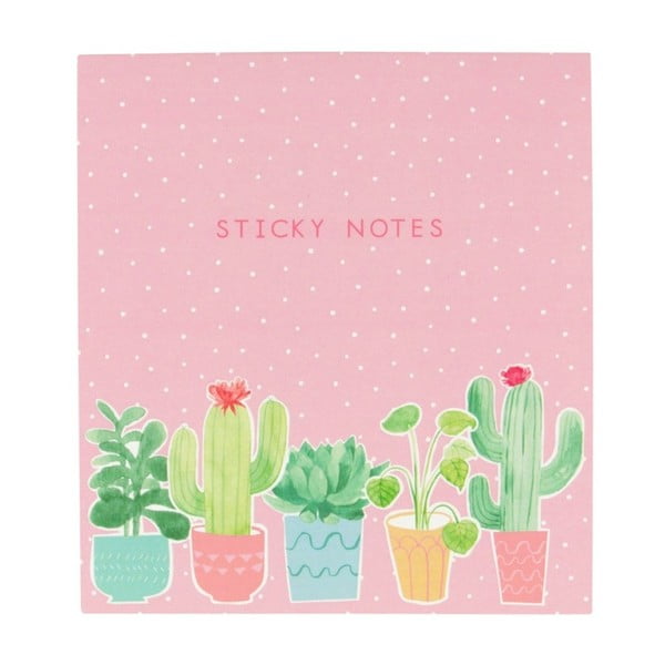 Sada lepíků Sass & Belle Pastel Cactus Sticky Note