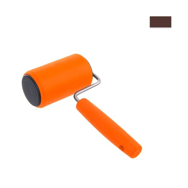 Silikonový váleček s oranžovou rukojetí Orion Mini