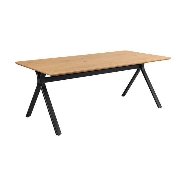 Söögilaud tammespoonist pealispinnaga 100x200 cm Bristol - Actona