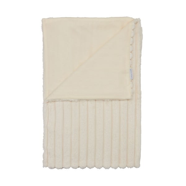 Kreem mikroplüüsist tekk 130x170 cm Cosy Ribbed - Catherine Lansfield