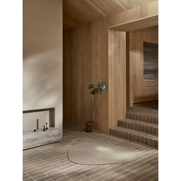 Konjakipruun nahast matt 115x135 cm Curve XXXL Bull - LIND DNA-image-1