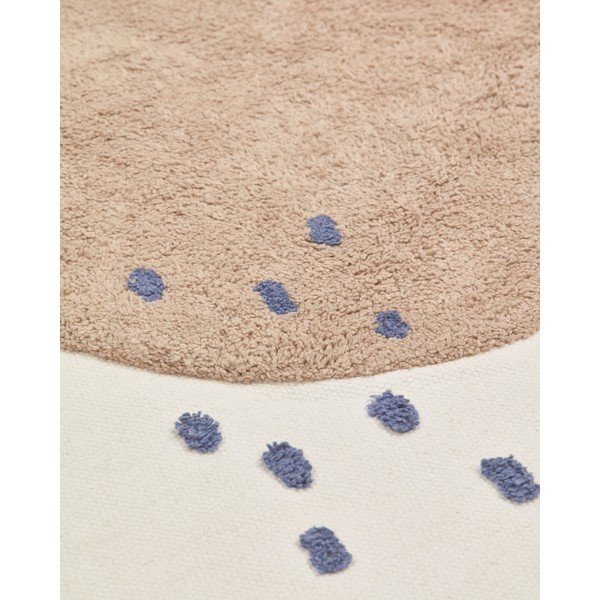 Elevandiluu värvi puuvillane laste vaip ø120 cm Tamya - Kave Home-image-2