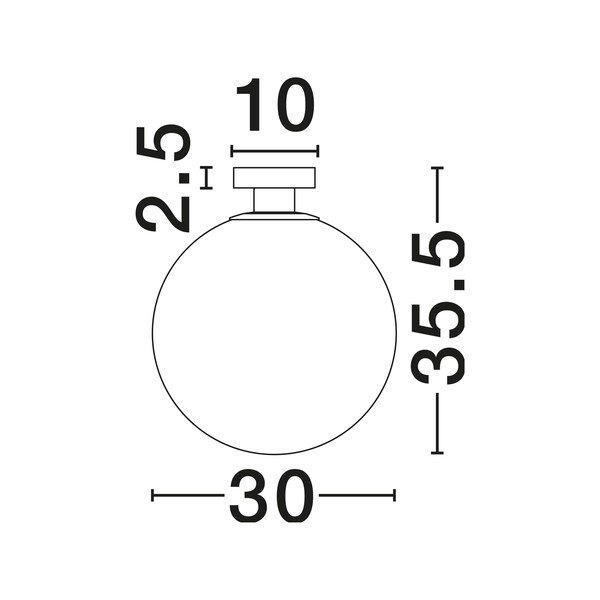 Valge/kuldne klaasist laevalgusti Vita - Nova Luce-image-3