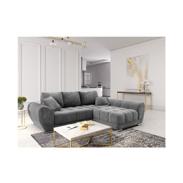 Hall nurgas diivanvoodi sametkattega , paremas nurgas Nuage - Windsor & Co Sofas-image-1
