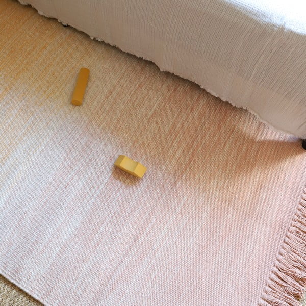 Oranž-roosa pestav vaip 100x150 cm Kirthy - Nattiot-image-1