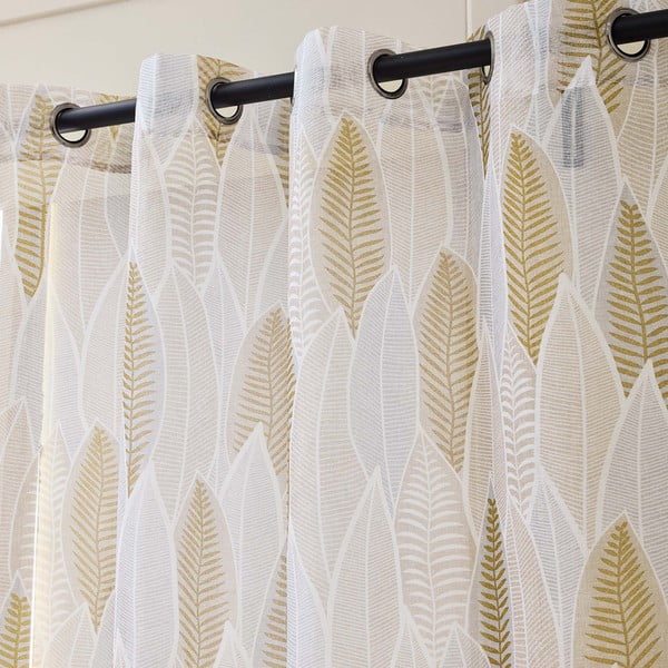 Beež voile kardin 140x280 cm Kim - douceur d'intérieur-image-2