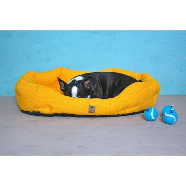 Kollane puuvillane voodi 75x60 cm Sunny - Petsy-image-3