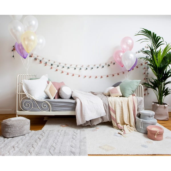 Kreem pestav käsitsi kootud puuvillane laste vaip 140x200 cm Kim - Lorena Canals-image-1