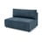 Tumesinine velvetist diivanimoodul, keskosa  Nihad modular - Bobochic Paris