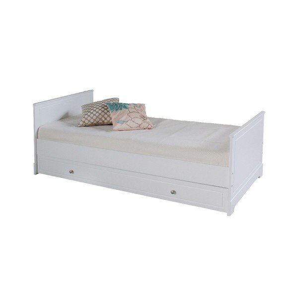 Voodi all olev valge sahtliosa , 90 x 200 cm Marylou - BELLAMY-image-2