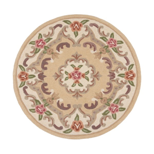 Pruun villane ümmargune vaip ø 120 cm Aubusson - Flair Rugs