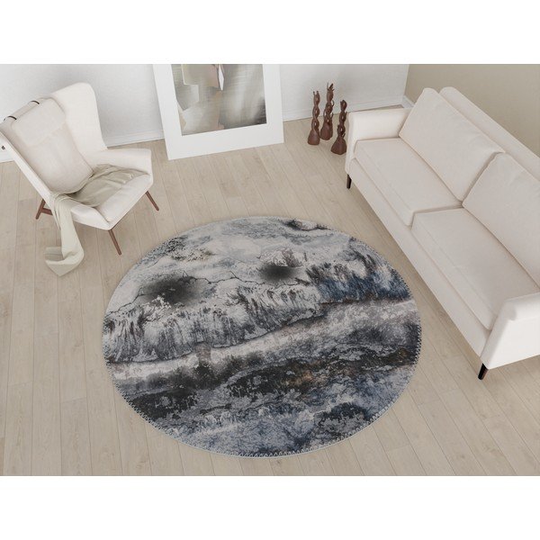 Hall pestav ümmargune vaip ø 80 cm - Vitaus-image-1